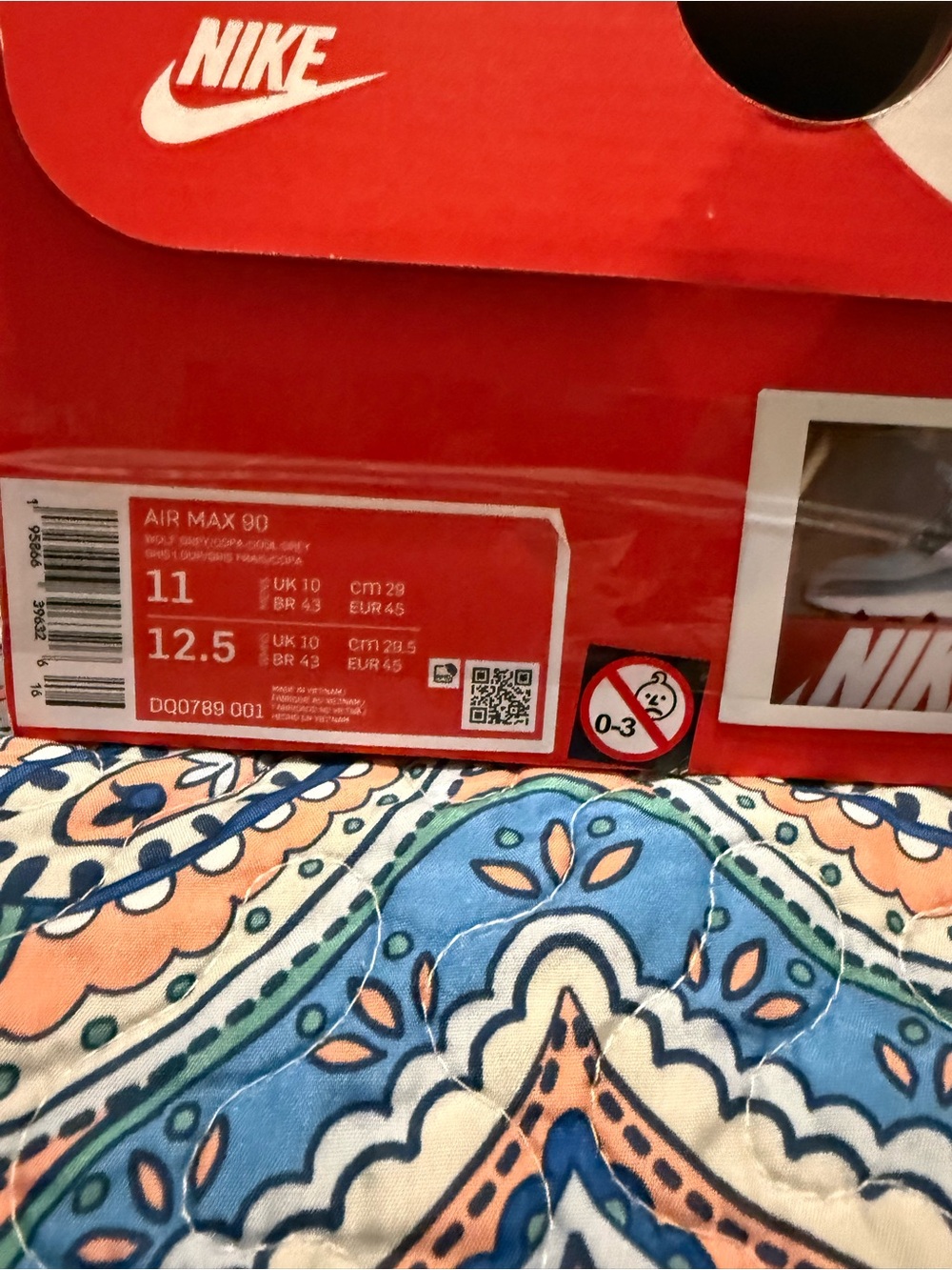 Nike Air Max 90 Lightweight Sneakers - Light Blue/Gray - Picture 6 of 6